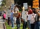 Protesters lead 