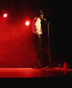 Sammy Davis Jr. (played by Doug Starks) performs Mr. Bojangles.